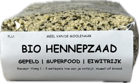 Bio hennepzaad 500 gram